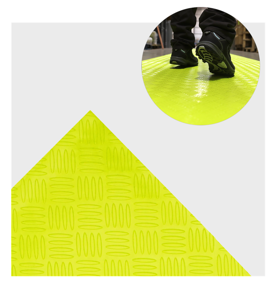 [F0204-H3] Rubber Walkway Matting (Black, 1m x 10m)